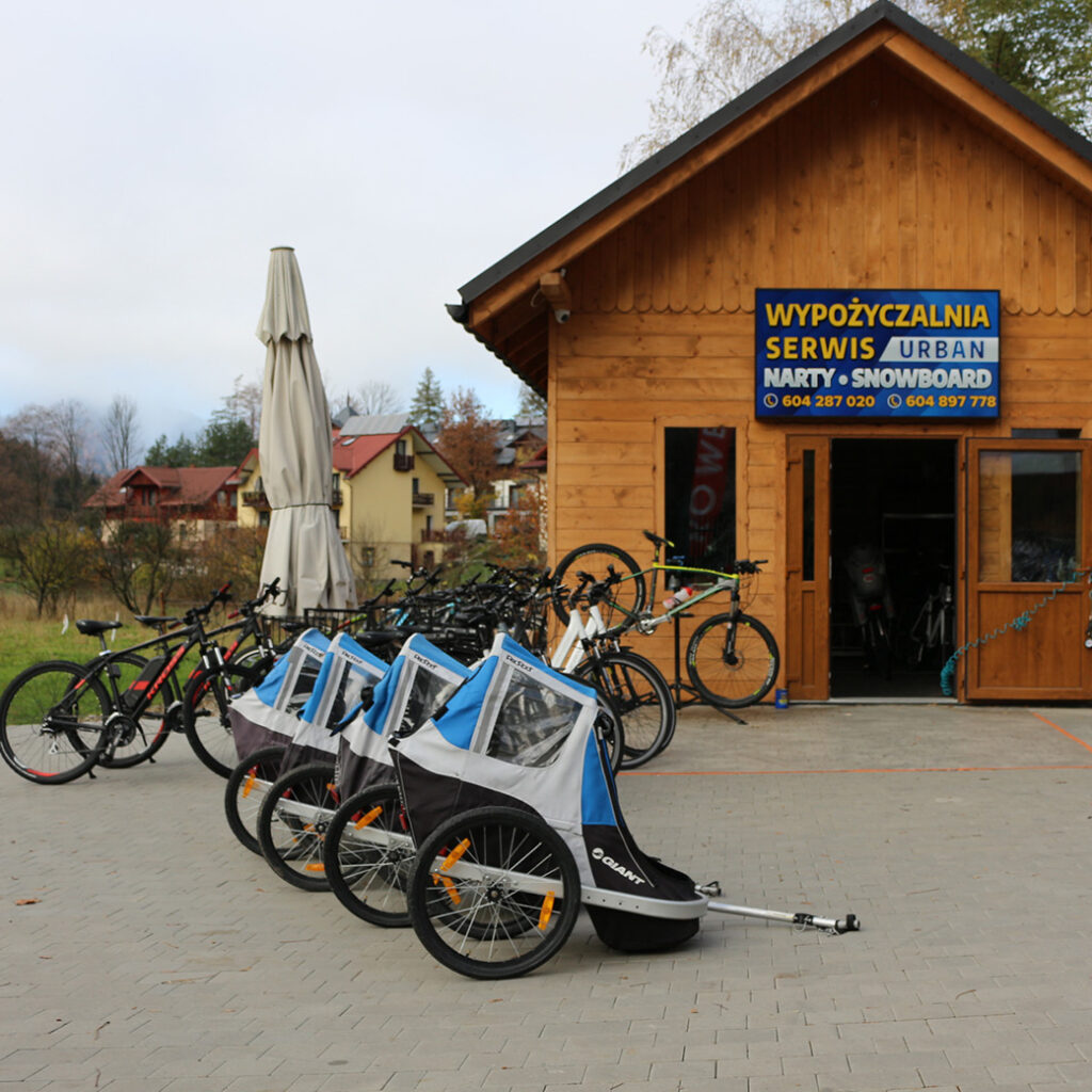 Wypożyczalnia Urban - przyczepki rowerowe w Szczawnicy